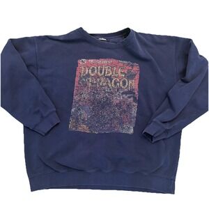 Vintage Double Dragon Sweatshirt XL 90s Video Game Graphic Pullover